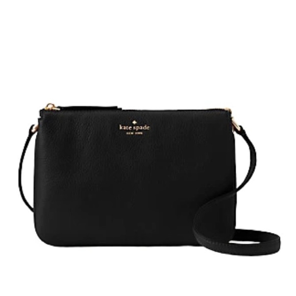 Kate Spade Black Triple Gusset Crossbody